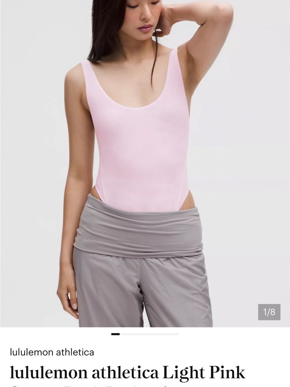 lululemon athletica Light Pink Scoop-Front Bodysuit